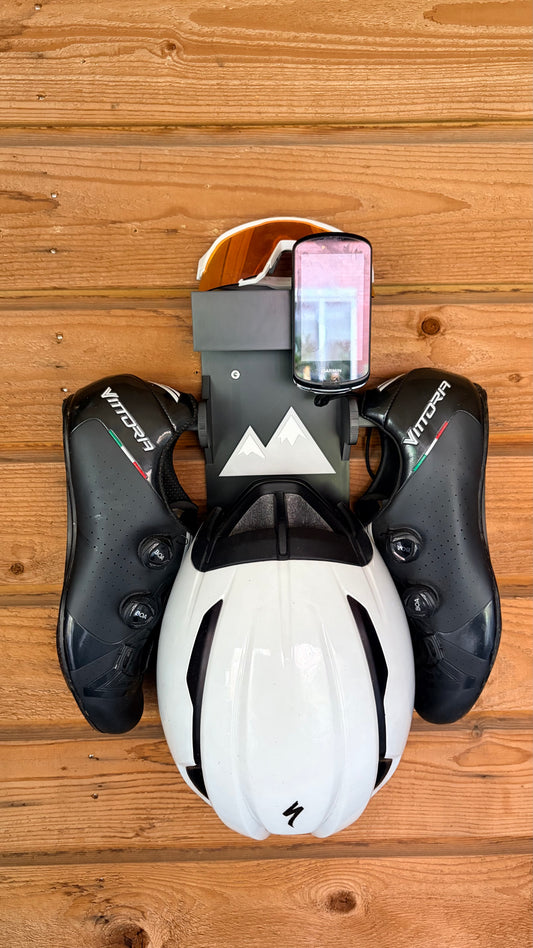 Muurbeugel - Geschikt voor helm, fietsschoenen, (sport)bril en gps