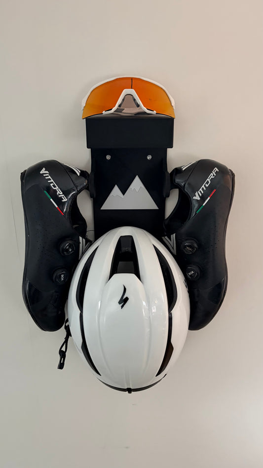 Muurbeugel - Geschikt voor helm, fietsschoenen en (sport)bril