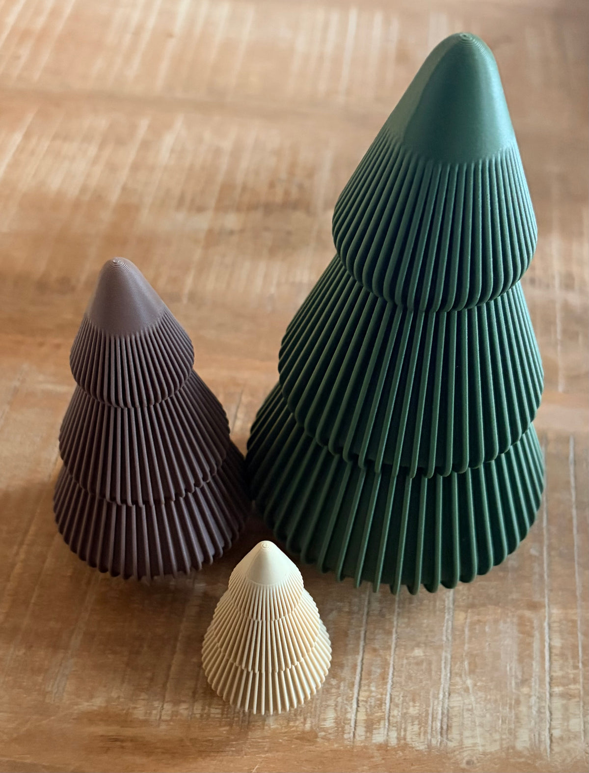 Kerstboom - set - 7, 12 en 16 cm